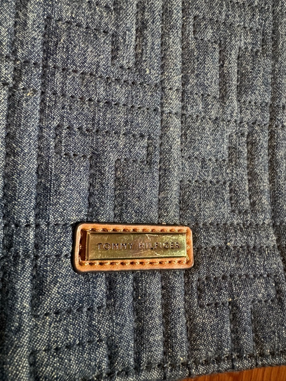 Tommy Hilfiger Denim Shoulder Bag with Red and Blue Strap Y2K - Picture 2 of 12